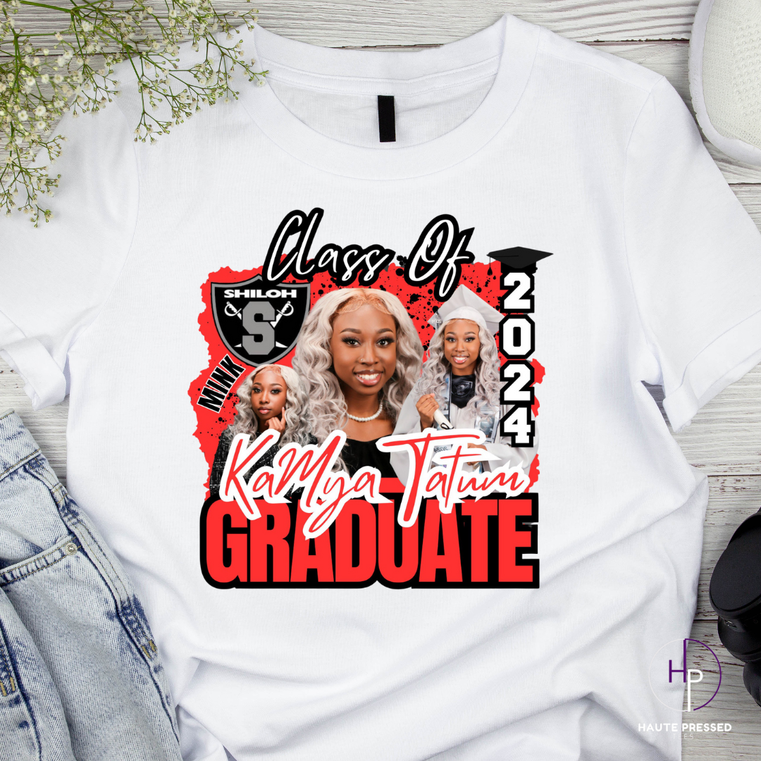 Custom Photo Graduate Tee