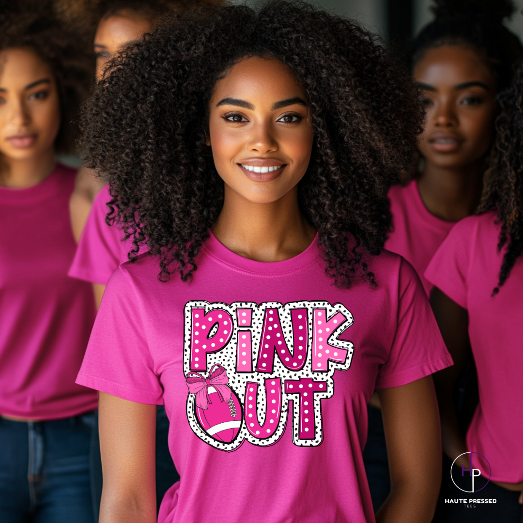 PINK OUT FOOTBALL Tee