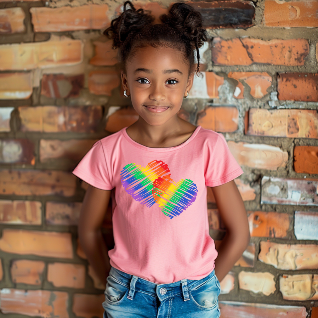 RAINBOW HEARTS TEE