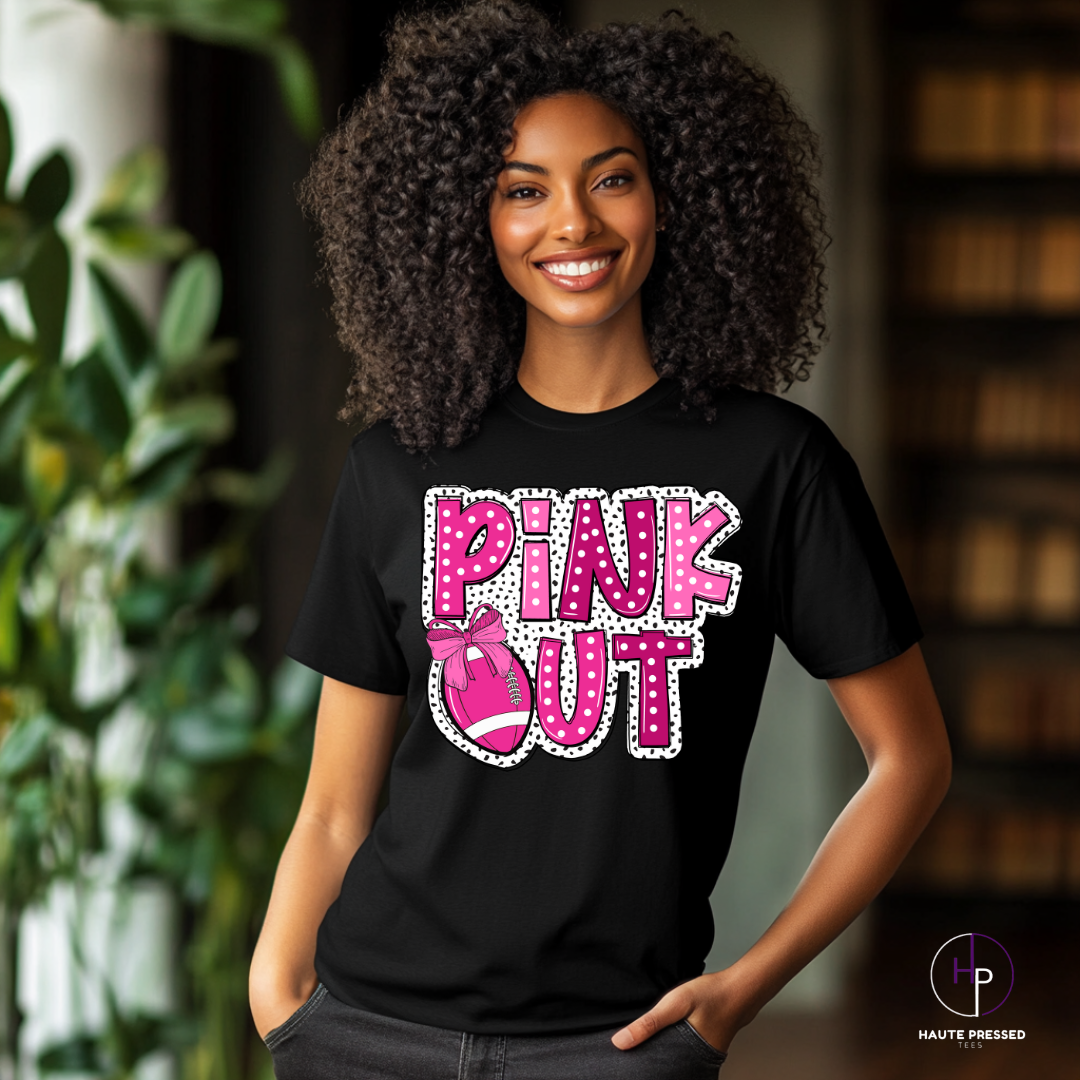 PINK OUT FOOTBALL Tee