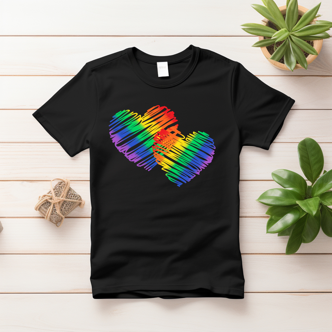 RAINBOW HEARTS TEE