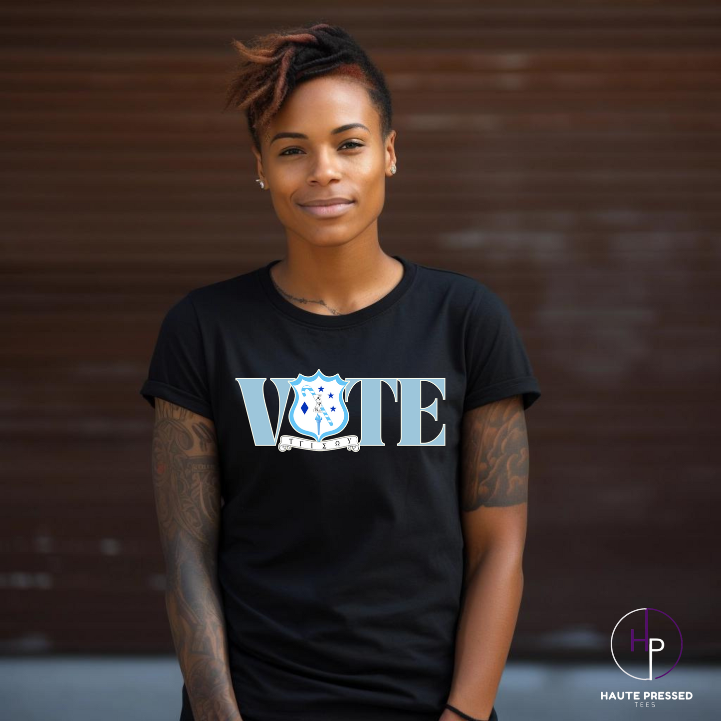 ALPHA PSI KAPPA VOTE (Shield) Tee