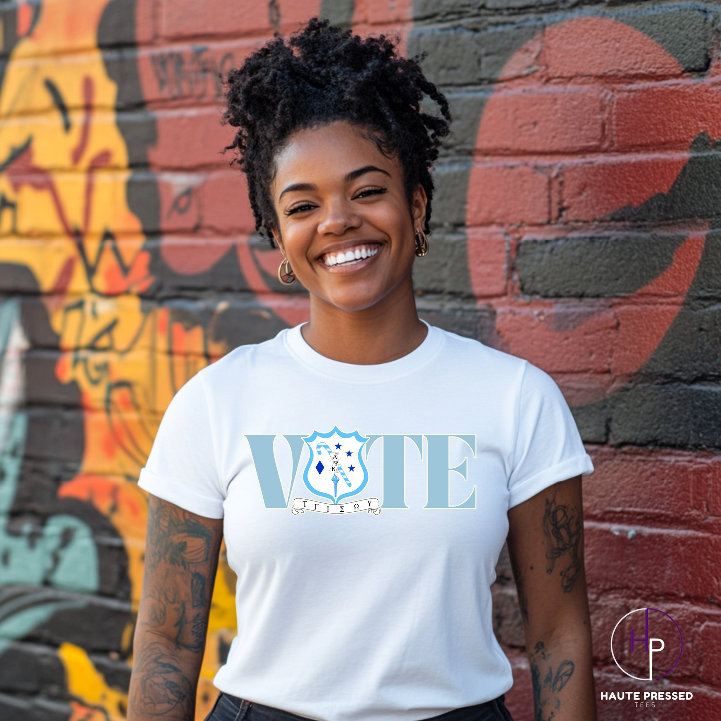 ALPHA PSI KAPPA VOTE (Shield) Tee