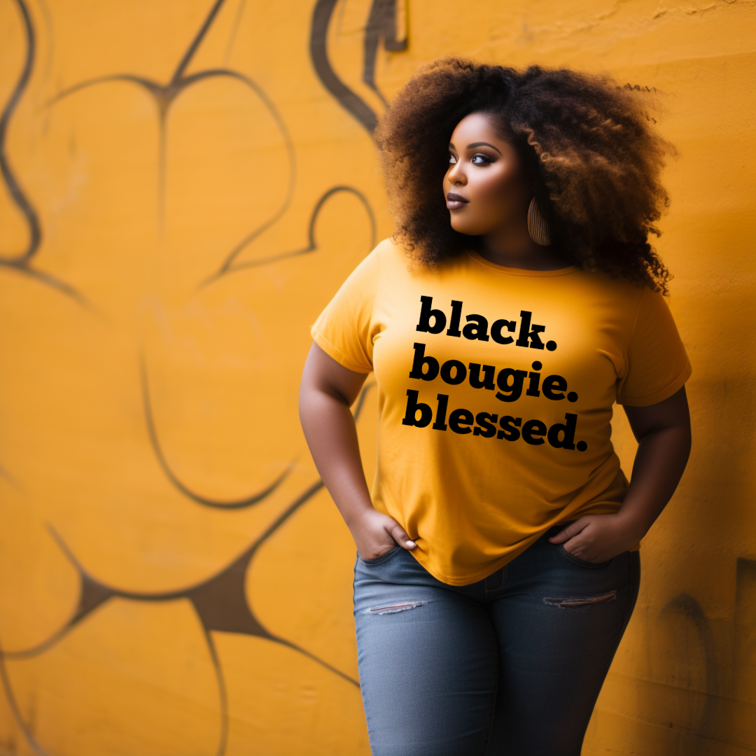 BLACK BOUGIE BLESSED TEE